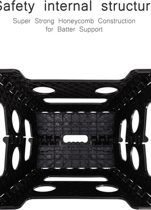 ACKO 13 Inch Folding Step Stool, Holds 300 lb for Adults and Kids, Black | Collapsible Heavy Duty Foldable Stools, Portable Non-Slip Foot Stepping stool, Kitchen Bathroom Bedroom Outdoor with Handle