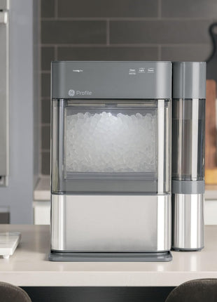 GE Profile Opal 2.0 Side Tank | 0.75 Gallon Water Tank Accessory for Nugget Ice Maker | Allows for 3X More Ice Before Refill | Stainless Steel