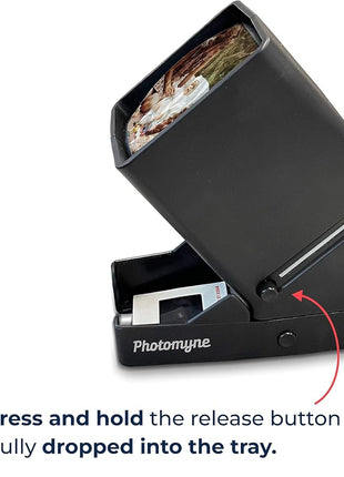 Photomyne 35mm Slide & Film Negative Viewer – 3X Magnification LED Light | Rediscover Every Slide in Vivid Detail