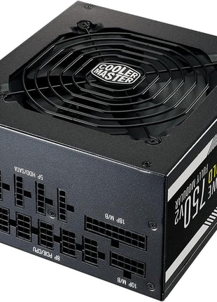 Cooler Master MWE Gold 750 V2 Power Supply, Fully Modular | Certification Cybenetics Gold & Noise Standard +, 80 PLUS Gold, 750W, Semi-Fanless Low Noise, Fully Modular