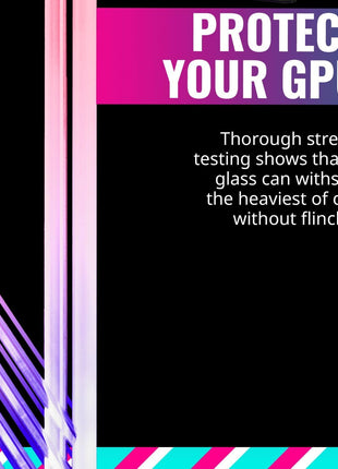 Cooler Master Atlas ARGB GPU Support Bracket, Aluminum Magnets Stand, Infinity Mirror Design, ARGB Tempered Glass, Up to RTX 4090 Support, Dual-Axis Mode Vertical | Horizontal.