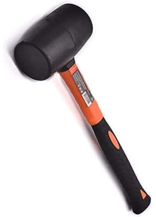 Edward Tools Rubber Mallet Hammer 16 oz - Durable Eco-friendly Rubber Hammer Head for Camping, Flooring, Tent Stakes, Woodworking, Soft Blow Tasks without Damage - Ergonomic Grip Handle