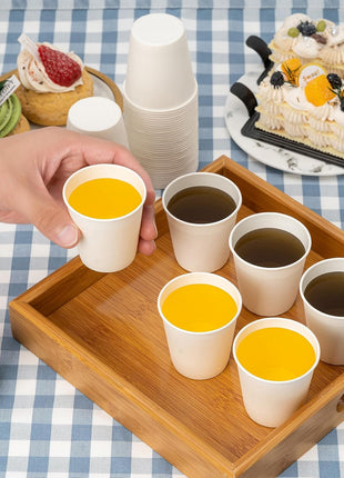 RACETOP [100 Pack] 3 oz Bathroom Paper Cups, Disposable Paper Cups, Mouthwash Cups, Paper Coffee Cups, Ideal for Bathroom