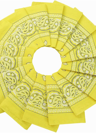 E-accexpert 16pcs Bandanas Multi-Purpose Party Outdoor Favor Scarf Headband Handkerchiefs for Unisex Women Men Boy Girls