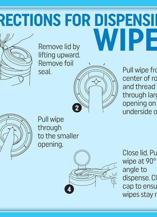 MiracleWipes for Automotive, All Purpose Cleaning Wipes for Hands, Auto Interior, Exterior, Detailing, Remove Grease, Lubricant, Sticky Adhesive, Grime, Dirt, Car Cleaning (1 Pack)