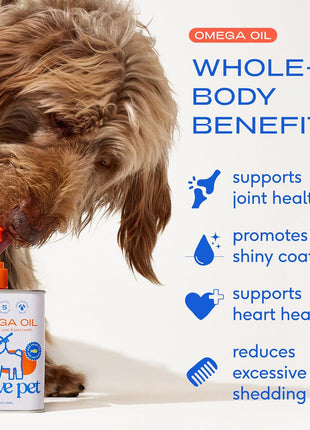 Native Pet Pack Leaders Bundle - Daily Dog Multivitamin (7 oz.) & Omega Oil for Dogs (8 oz.) - Omega 3 Fish Oil for Healthy Skin, Shiny Coat, & Strong Joints & Daily Multivitamin for Pups