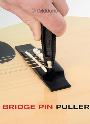 D'Addario Accessories Pro-Winder Guitar String Winder, Cutter, Bridge Pin Puller - All in One Guitar Tool - Black