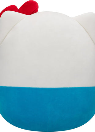 Squishmallows Original Sanrio 14in Hello Kitty in Blue Overalls – Official Jazwares Plush (Large)