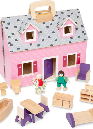 Melissa and Doug MD3701 Fold & Go Mini Dollhouse Toy