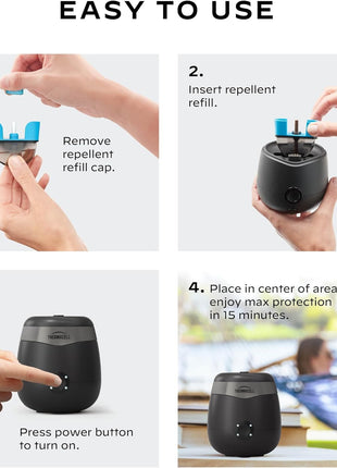 Thermacell E-Series Rechargeable Mosquito Repeller with 20' Mosquito Protection Zone; Bug Spray Alternative; Scent Free