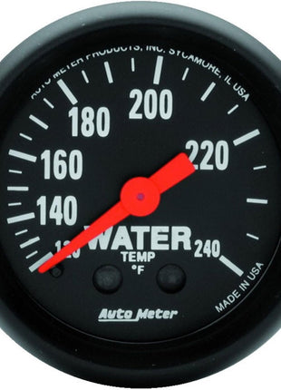 AUTO METER 2607 Z-Series Mechanical Water Temperature Gauge, 2 1/16 inch