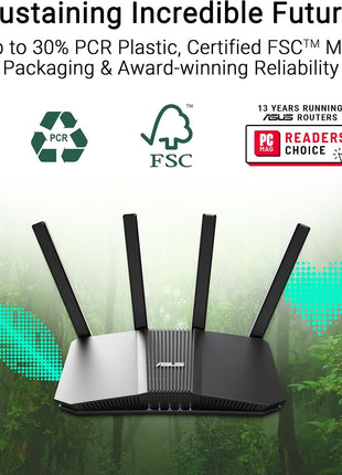 ASUS RT-BE82U WiFi 7 Router - Dual-Band, 6.5 Gbps, Mesh + VPN Compatible