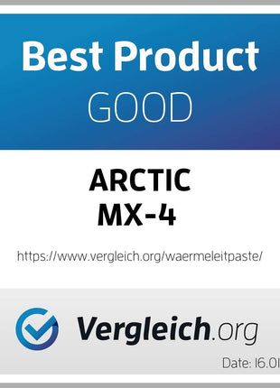 ARCTIC MX-4 (incl. Spatula, 4 g) - Premium Performance Thermal Paste for All Processors (CPU, GPU - PC), Very high Thermal Conductivity, Long Durability, Safe Application