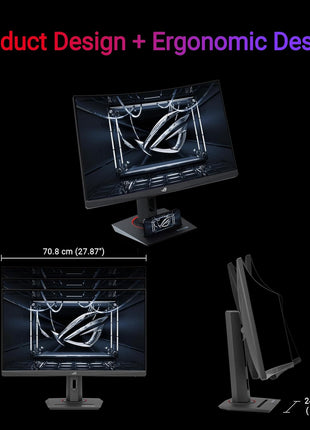 ASUS ROG Strix 32" 1440P USB-C Curved HDR400 Gaming Monitor (XG32WCMS) - QHD (2560x1440), 280Hz, 1ms, Fast VA, Extreme Low Motion Blur Sync, DisplayWidget, Tripod Socket, AI Gaming, 3 yr Warranty