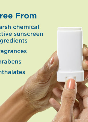 Blue Lizard Kids Mineral SPF 50 Sunscreen Stick, Zinc Oxide, 100% Mineral Actives, Developed for Kids' Sensitive Skin, TSA-Friendly, Vegan, Paraben-free, Fragrance-Free, 0.5 oz