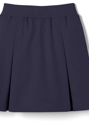 French Toast Girls' Pull-On Kick Pleat Scooter School Uniform Skirt, Navy, 10