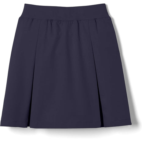 French Toast Girls' Pull-On Kick Pleat Scooter School Uniform Skirt, Navy, 10