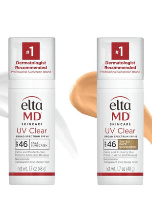 EltaMD UV Clear Face Sunscreen SPF, Oil-Free Sunscreen with Zinc Oxide, Dermatologist Recommended