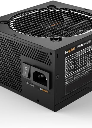 be quiet! Pure Power 12 M 1200W Modular Power Supply | 80 Plus® Gold | ATX 3.1 | PCIe 5.0 GPUs and 6+2 pin connectors | 12VHPWR Cable Included | Silent 120mm be quiet! Fan - BN513 I 10 Year Warranty