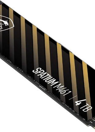 msi SPATIUM M461 PCIe 4.0 NVMe M.2 4TB Internal SSD PCIe Gen4 NVMe (SPATIUM M461 PCIe 4.0 NVMe M.2 4TB)