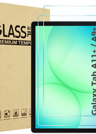 ProCase 2 Pack Screen Protector for Galaxy Tab A11 Plus/Tab A9 Plus | Quality HD Clear Tempered Glass 9H Film Guard for Tab A11+ 2025 / A9+ 5G 11" 2023