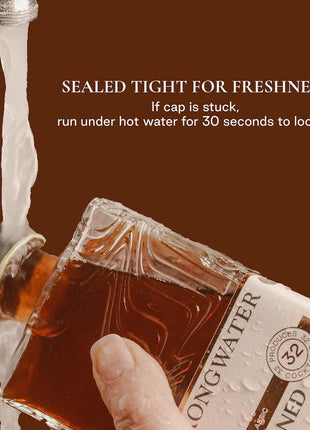 Strongwater Old Fashioned Mix - Makes 32 Cocktails - Handcrafted Old Fashioned Syrup with Bitters, Orange, Cherry, Organic Demerara Sugar - Craft Cocktail Mixer, Just Mix with Bourbon,Whiskey - 1 Pack