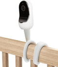 SUTINE Baby Monitor Mount for Nanit Pro Smart Baby Monitor & Flex Stand, Also for Cameras with 1/4 Screw Mount, 17inch Flexible Long Goose Neck Arm Baby Camera Holder Stand Without Tools, White