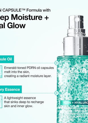 Anua PDRN Collagen Glow Facial Serum Spray, Hydrating Face Mist, Hyaluronic Acid, dewy glass finish, All Skin Types, Instant Plumping Hydration, Firming Care, Korean Skincare, 3.38 fl oz