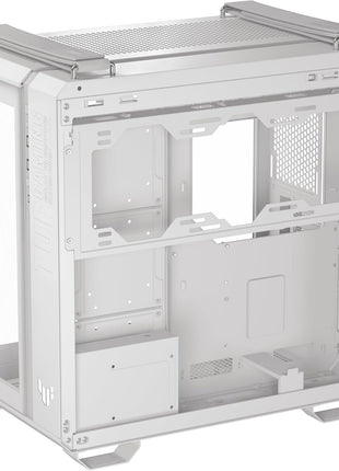 ASUS TUF Gaming GT502 Horizon White ATX Mid-Tower PC Case, Boundless Panoramic Design, Dual-Chamber, Tool-Free Side Panels, Front USB 10 Gbps Type-C, 2 Year Warranty