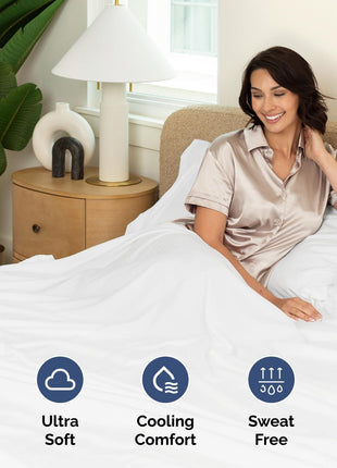 Extra Deep King Sheet Set   6 Piece Breathable and Cooling Sheets   Hotel Luxury Bed Sheets Set   Easy & Secure Fit   Soft, Wrinkle Free and Comfy Sheets Set   White Sheet Set with Extra Deep Pockets