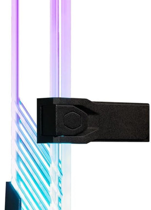 Cooler Master Atlas ARGB GPU Support Bracket, Aluminum Magnets Stand, Infinity Mirror Design, ARGB Tempered Glass, Up to RTX 4090 Support, Dual-Axis Mode Vertical | Horizontal.