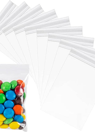 Small Plastic Baggies 2 mil 300pcs, 2 x 3 inch Resealable Clear Zip Top Lock Storage Bags for Pills Jewelry Earring Diamond Painting