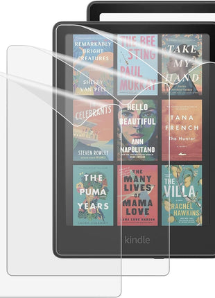 MoKo 3 Pack Screen Protector for 7 inch Kindle Paperwhite 12th Generation 2024 & Kindle Colorsoft Signature Edition, Anti Glare PET Protective Film Matte Screen Protector for Kobo Libra, Case Friendly