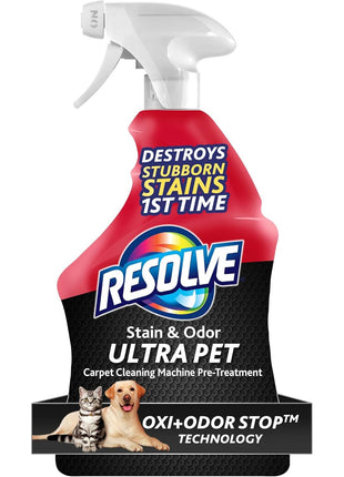 Resolve Ultra Pet Carpet Cleaner Spray – for Removal of Pet Stains & Odors, 32oz | Removes Pet Stains & Odors