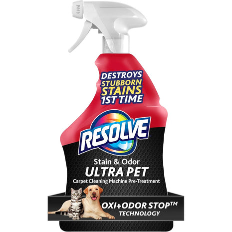Resolve Ultra Pet Carpet Cleaner Spray – for Removal of Pet Stains & Odors, 32oz | Removes Pet Stains & Odors