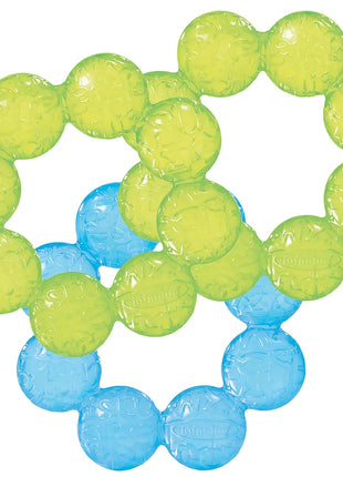 Infantino Water Teethers, Cooling & Massaging Relief, Lime/Blue, 3-Pack