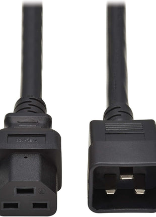 Tripp Lite C20 to C21 Power Extension Cord, 6 Feet / 1.8 Meters, 20 Amps, 250 Volts, 12 AWG, Heavy Duty Jacket, Black, IEC-320-C20 to IEC-320-C21, Manufacturer's Warranty (P035-006)