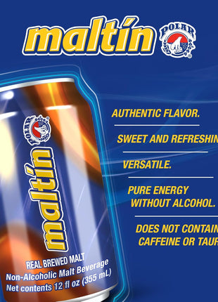 Maltin Polar Non-Alcoholic Malt Beverage – Natural Cane Sugar Drink (24-Pack)