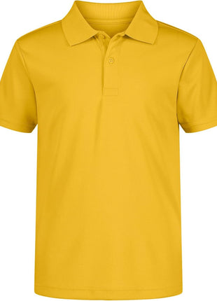 Nautica Boys' School Uniform Short Sleeve Polo Shirt, Button Closure, Moisture Wicking Performance Material, White, 14-16