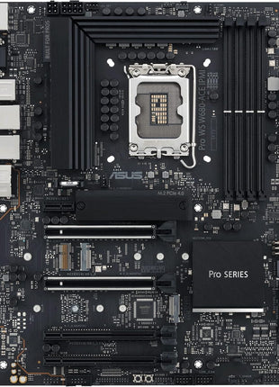 ASUS Pro WS W680-ACE IPMI Intel LGA1700 ATX workstation motherboard,2x PCIe 5.0x16 slot,DDR5,ECC memory,2x2.5 Gb Lan,3xM.2 slots,SlimSAS,BMC header,THUNDERBOLT4 Header,IPMI Expansion card bundled,ACCE