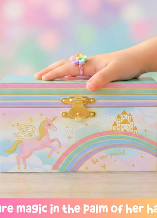 Giggle & Honey® Musical Unicorn Jewelry Box for Girls | Music Boxes for Little Girls | Toddler Jewelry Box for 4 Year Old Kids | Toys for Toddlers | Birthday Gifts for Kids 5, 6, 7, 8, 9 Years