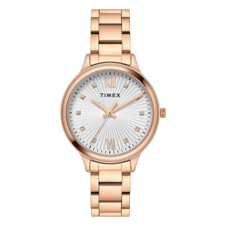 TIMEX Trendline Silver Round Dial Analog Women's Watch - TWTL12116