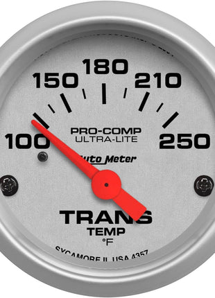 Auto Meter 4357 Ultra-Lite Electric Transmission Temperature Gauge, 2 1/16 inch