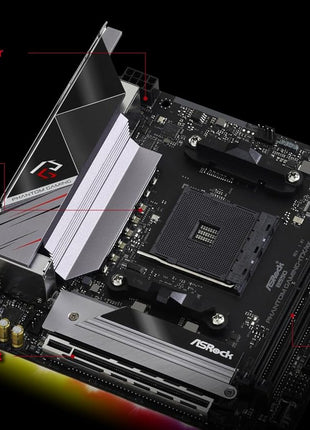 ASRock B550 Phantom Gaming-ITX/AX Supports 3rd Gen AMD AM4 RyzenTM / Future AMD RyzenTM Processors Motherboard