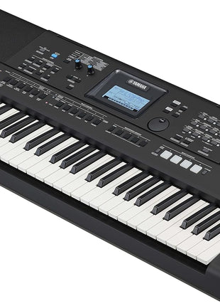 Yamaha PSR-E473, 61-Key Touch-Sensitive Advanced Portable Keyboard with Groove Creator, DJ Controls & Quick Sampling (PSRE473) | 61 Touch-Sensitive Keys, 820 Voices, 64-Note Polyphony, Groove Creator, Quick Sampling, USB Audio and Midi, Built-in Speakers