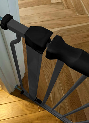BalanceFrom Easy Walk-Thru Safety Gate for Doorways and Stairways with Auto-Close/Hold-Open Features, 30-Inch Tall, Fits 29.1-33.8 Inch Openings, White | 30" Tall Gate for Doorways and Stairways with Auto-Close/Hold-Open
