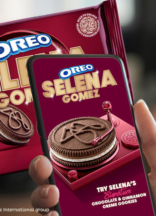 Selena Gomez OREO Cookies, Chocolate and Cinnamon Creme, Limited Edition, 10.68 oz