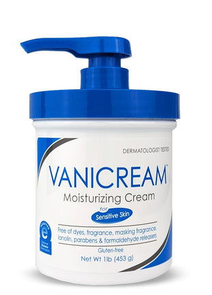 Vanicream Moisturizing Skin Cream with Pump Dispenser - 16 fl oz (1 lb) - Moisturizer Formulated Without Common Irritants for Those with Sensitive Skin
