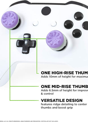 KontrolFreek FPS Freek Galaxy Purple for Xbox One and Xbox Series X Controller | 2 Performance Thumbsticks | 1 High-Rise, 1 Mid-Rise | Purple