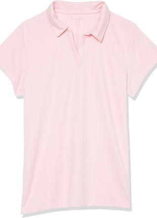 Nautica Girls School Uniform Short Sleeve Performance Polo Shirt, Navy, 8 10 US